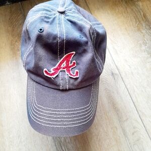 Atlanta Braves Strap Back Hat Cap Adjustable Navy Gray Red MLB Fan Favorite OS